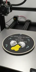 The "Yellow from the Egg" – Denglisch Sign
