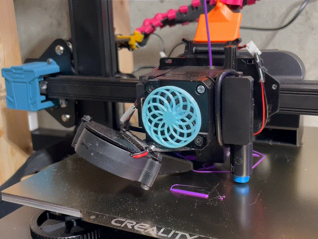 Sovol SV07/SV06 Hypnotic Optical Illusion Extruder Visualizer 3D model thumbnail