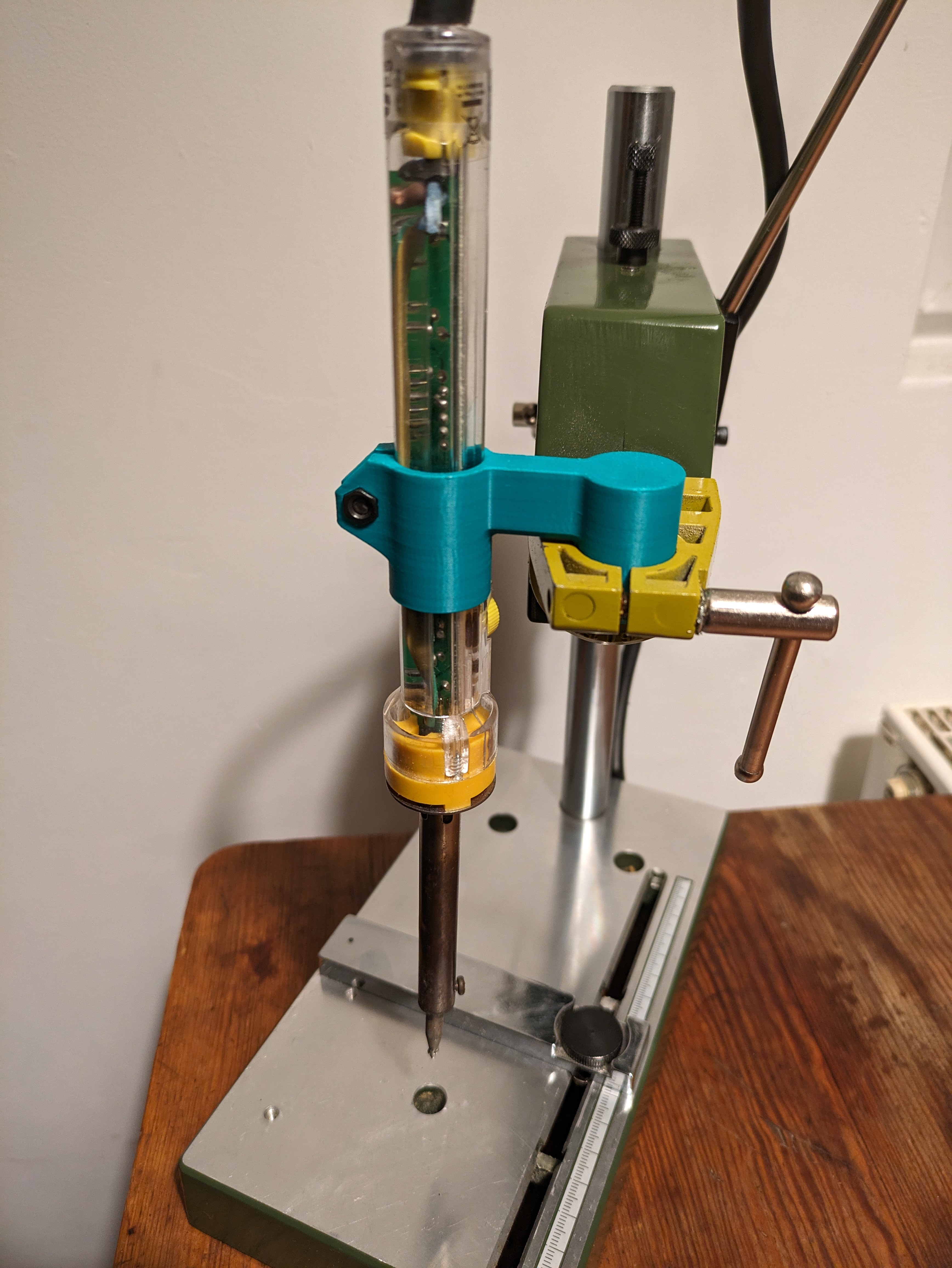 Proxxon Adapter - Soldering iron holder, Heat Set Inserts press - Schmelzmutter Presse