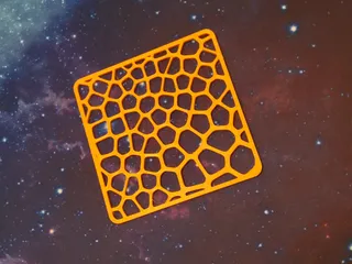 Voronoi Square Coaster