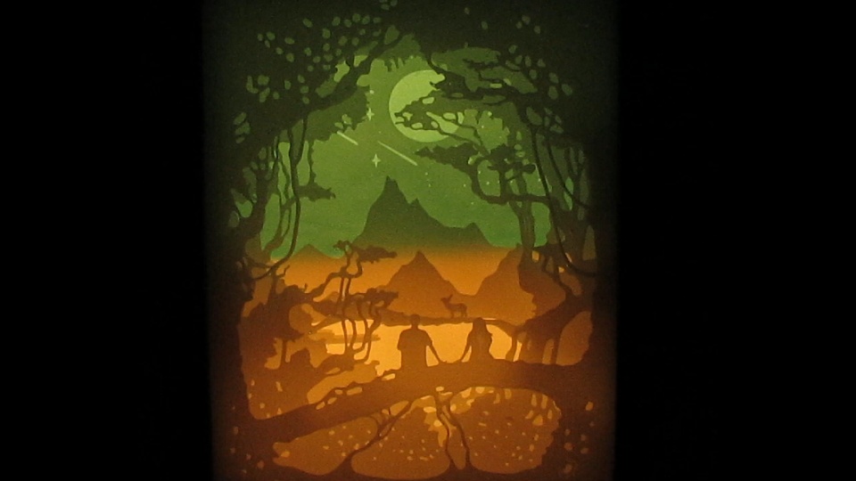you and me lamp lightbox