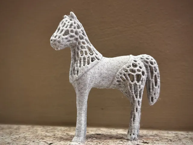 Voronoi Horse Figure