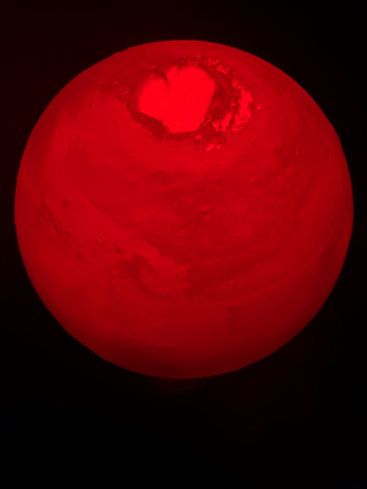 Mars: A Lithophane Lamp