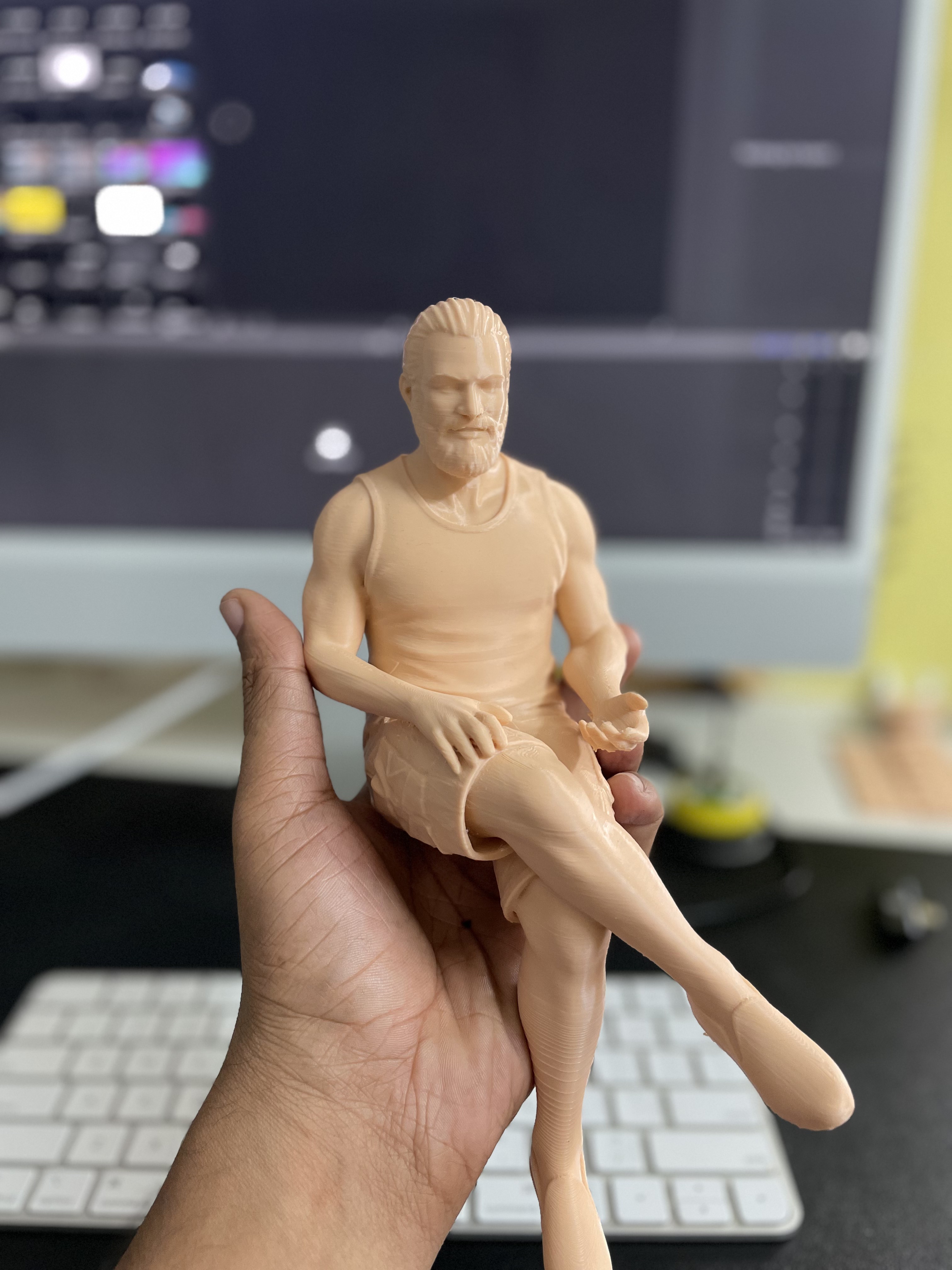 Man sitting 1/10 scale