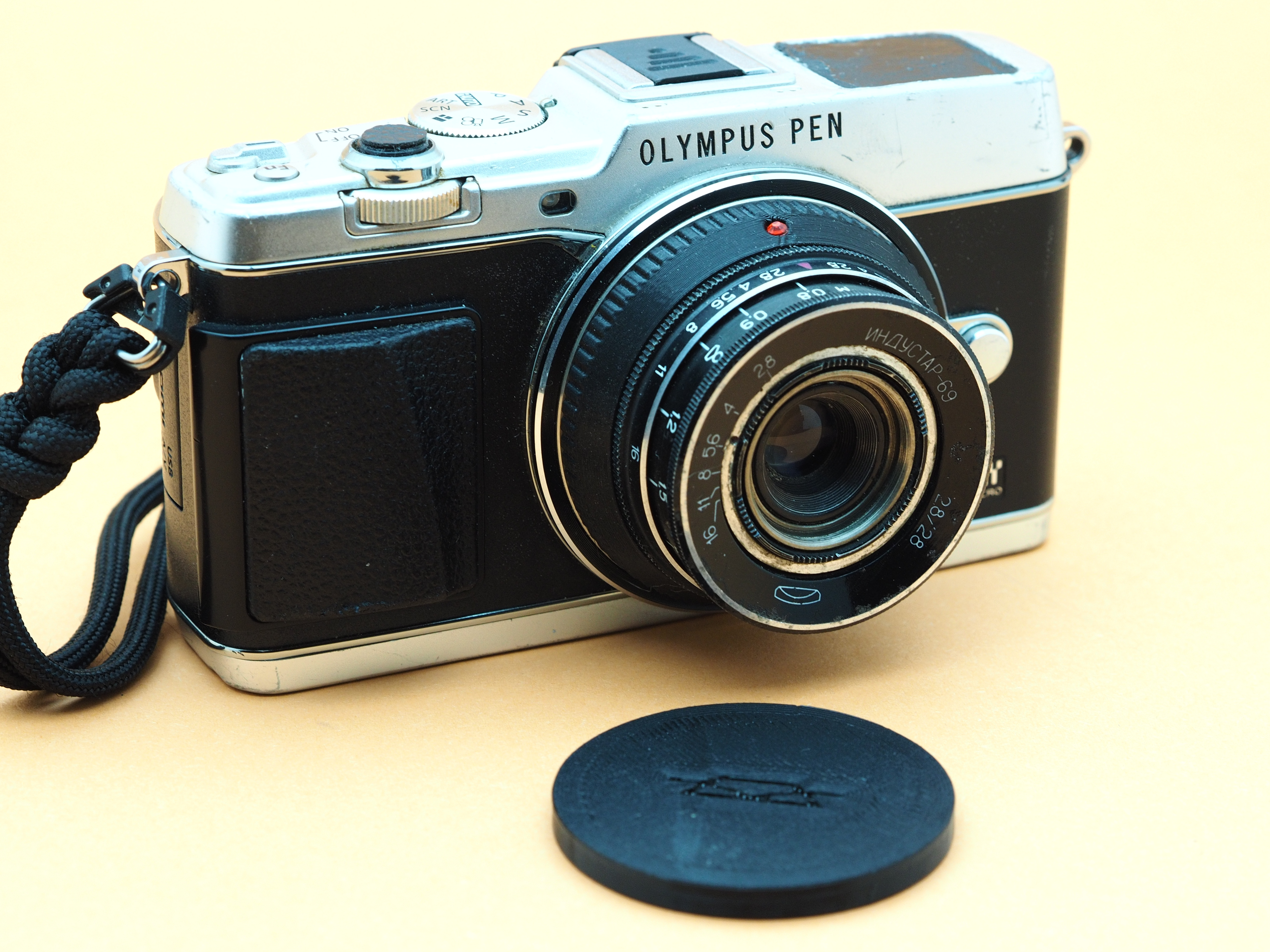 Lens adapter, M39 to micro 4/3 (INDUSTAR-69 shorter flange)
