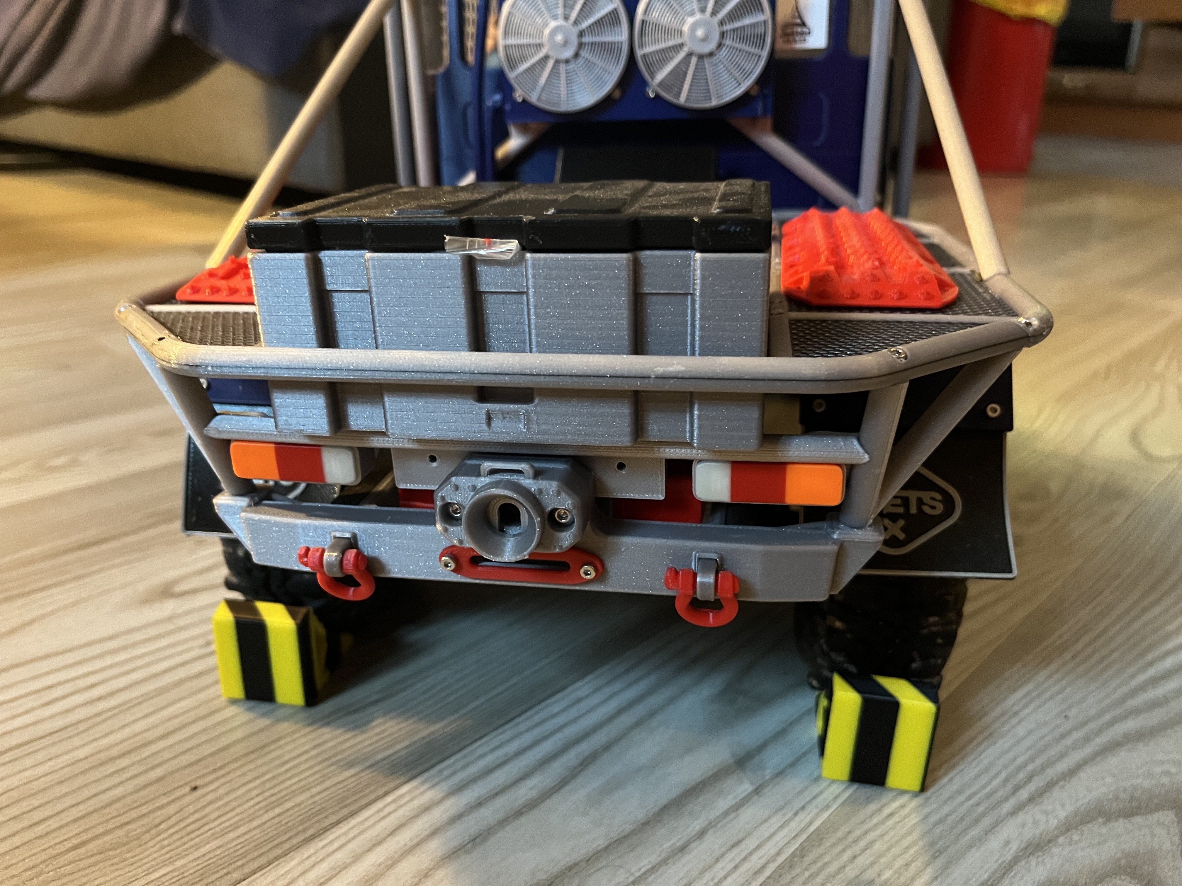 Winch truck Rear bumper with Hitch for the trailer