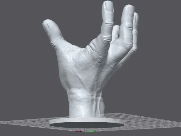 sphere holder hand