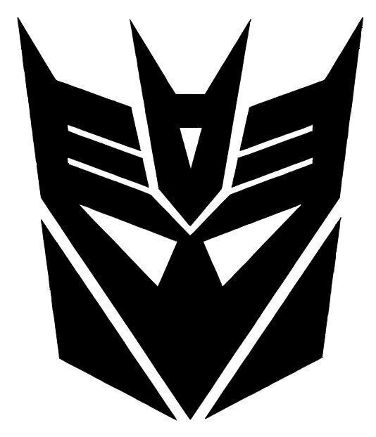 Equerre d'étagère avec le logo Transfomers Dcepticons