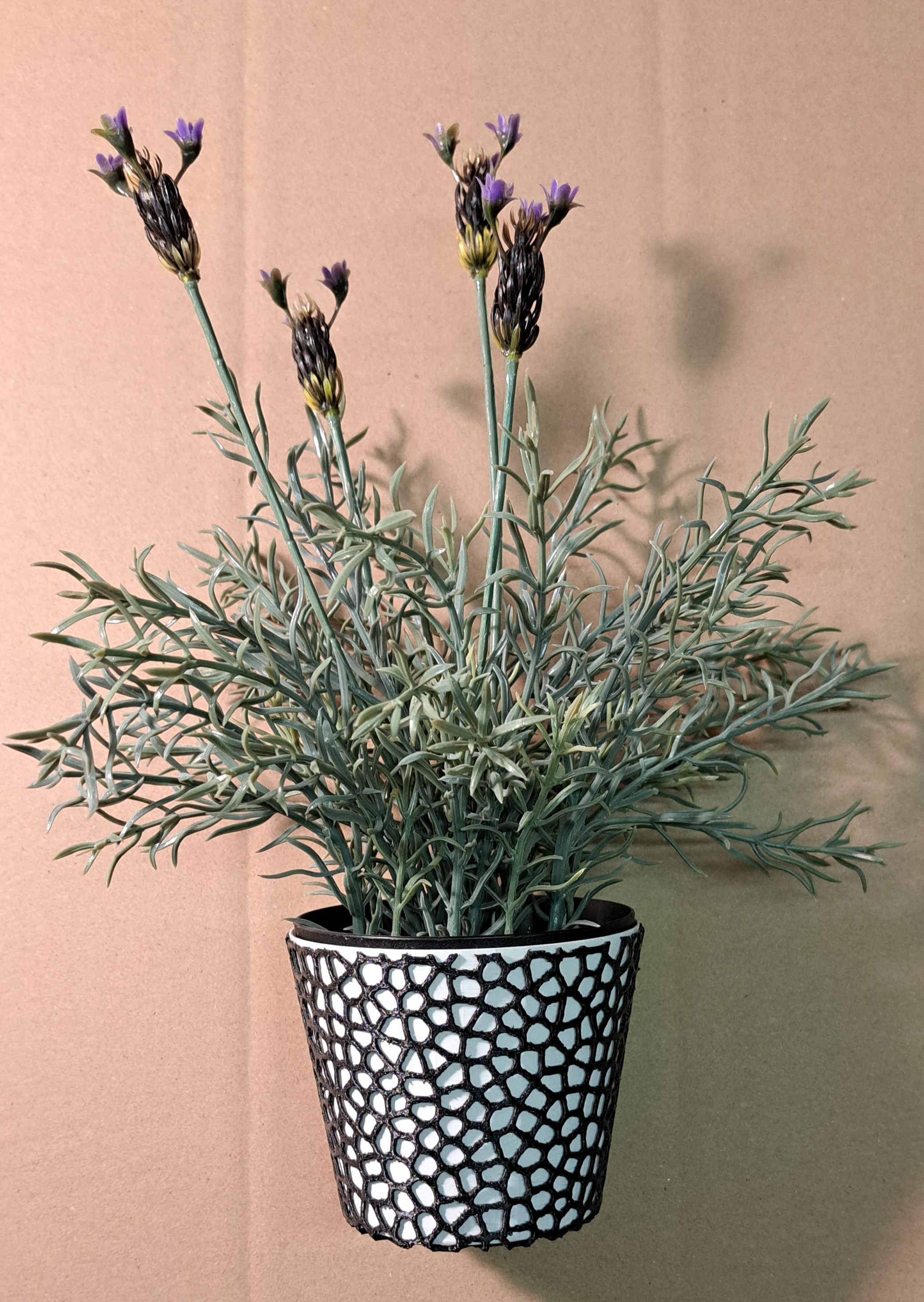 2 color vase+voronoi flower pot