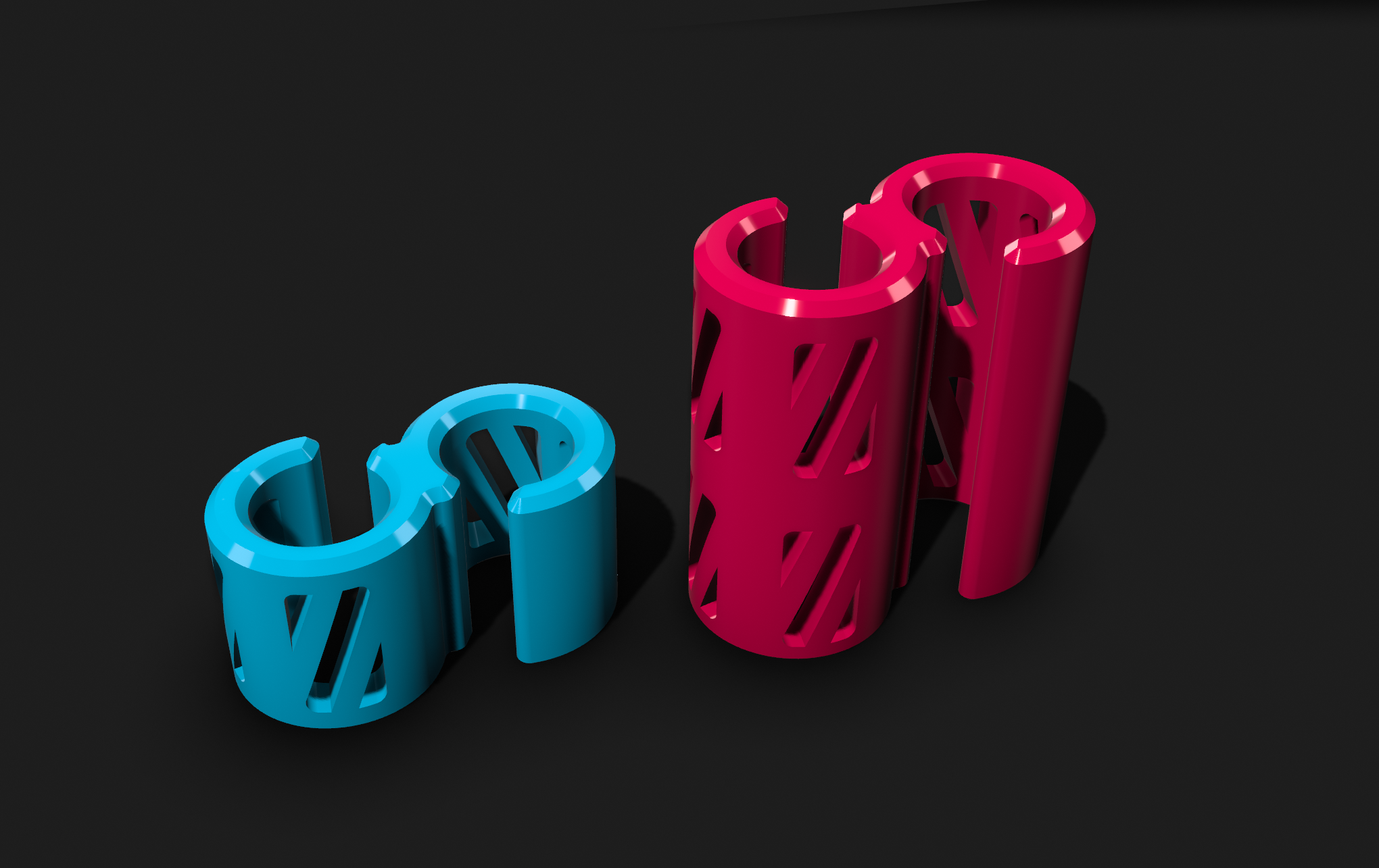 Bowden tube and CANbus / USB cable support clips