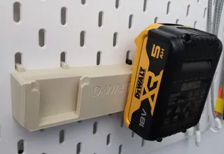IKEA Skadis DeWALT battery pack holder XR / Držák na DeWALT baterie