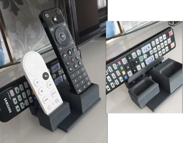 Stand for different remote controls (Telenet, Google TV, Samsung)