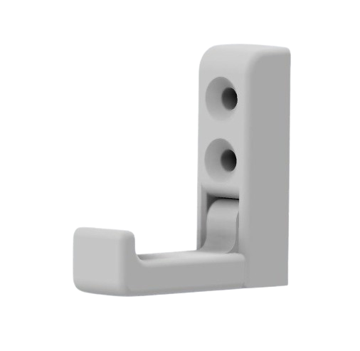 Foldable Wall Hook - Extended Slot Mod | Print in Place