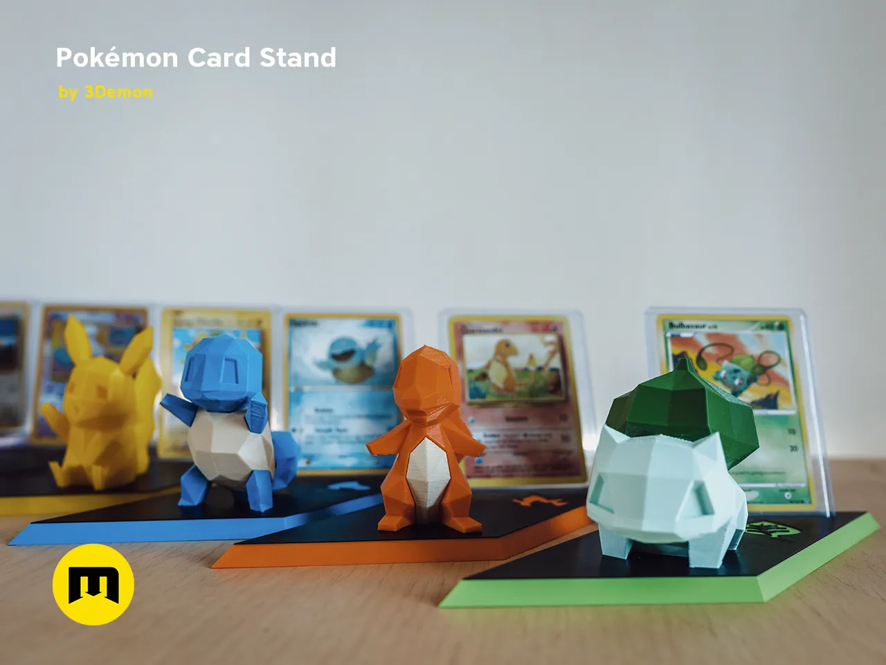 Free OBJ file SIMPLE POKEMON CARD DISPLAY STAND 🐉・3D printer