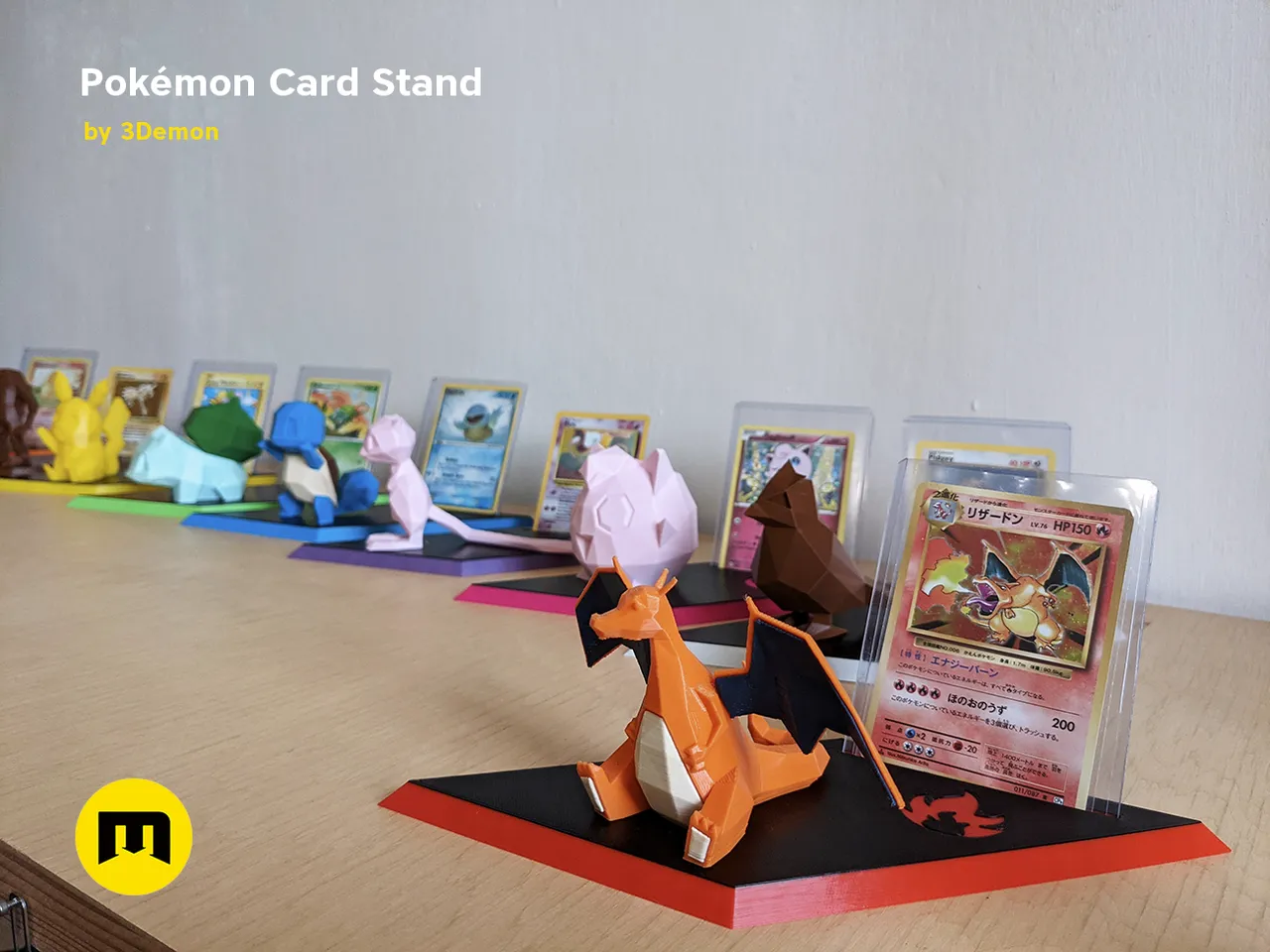 3D Print Request Style & Color Pokemon Card Stand PSA & Toploader 