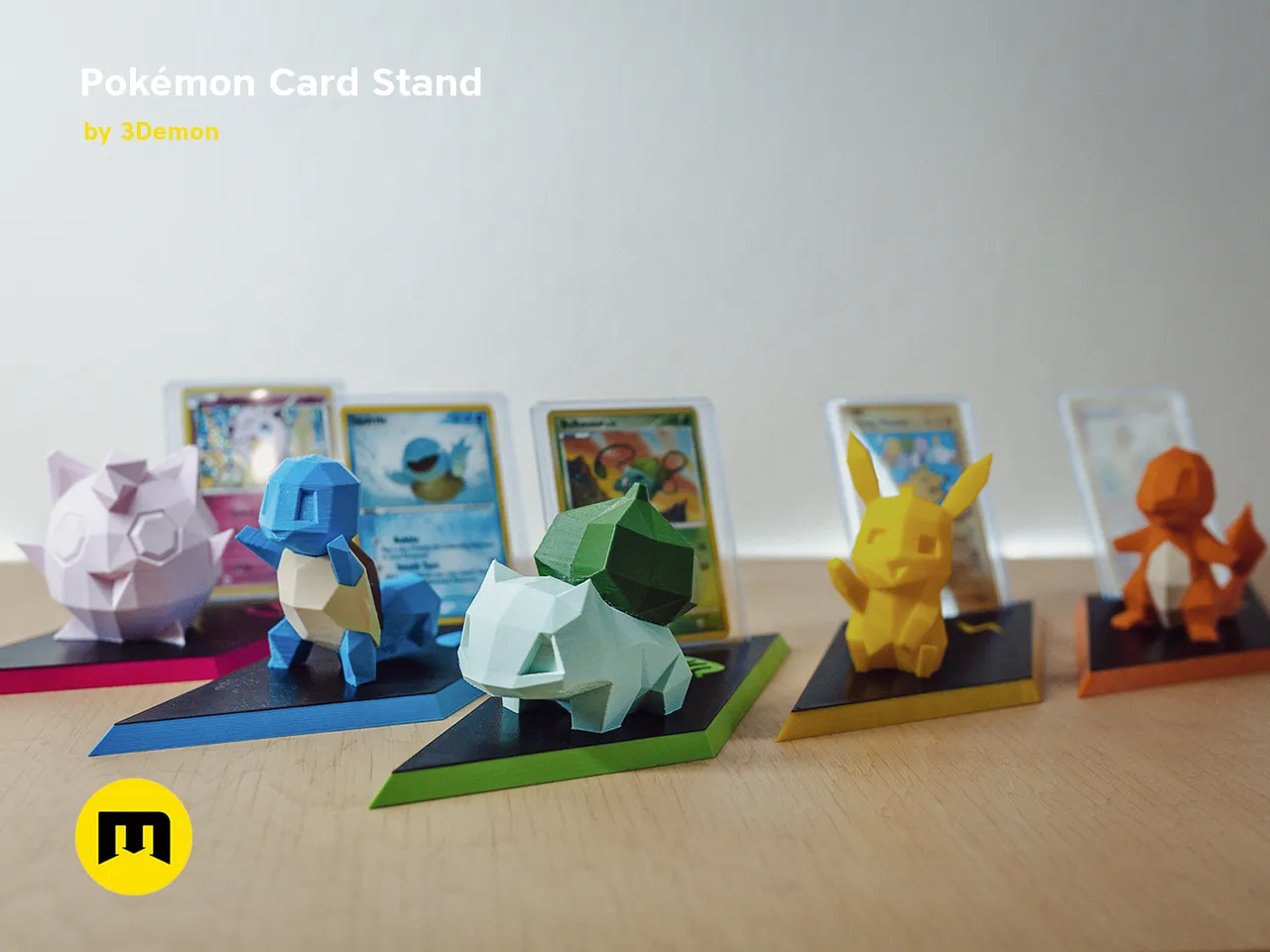 Free OBJ file SIMPLE POKEMON CARD DISPLAY STAND 🐉・3D printer