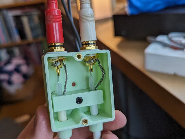 COAX to RCA cable connection box