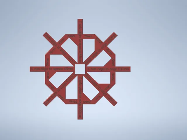 Snow flake X, Y and Skew setup tool