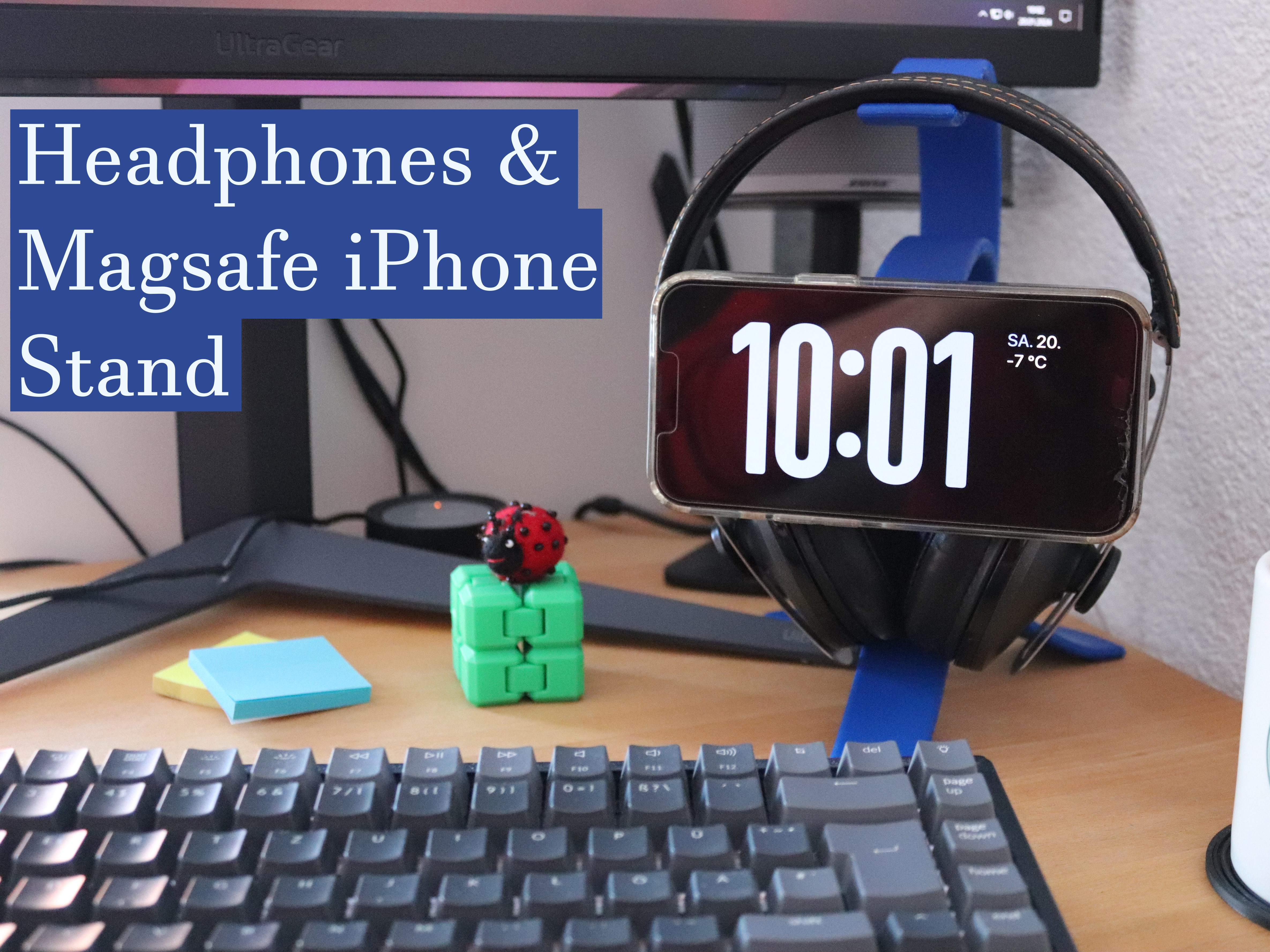 Headphones & iPhone Magsafe Stand