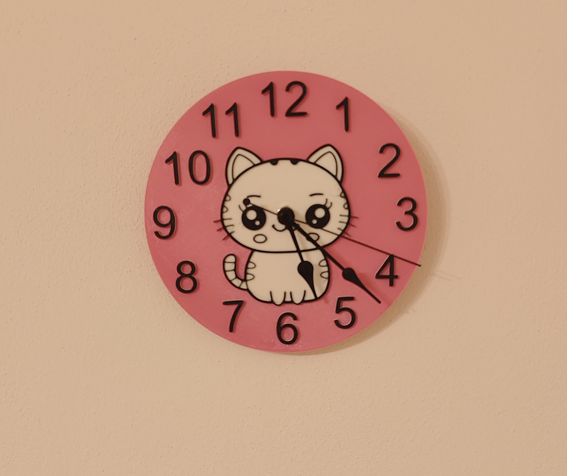 Cute Cat Wall Clock remix