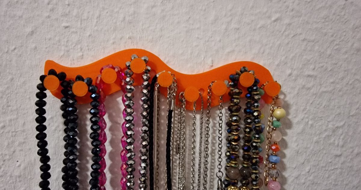 Necklace Holder /Wallmount by Benji de Vere Download free STL model