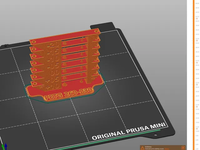 Prusa Mini+ Prusaslicer Temperature Tower (All-in-one)