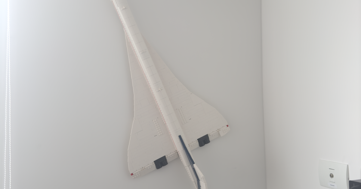 Lego Concorde Wall Hook by Santiago Lozano, Download free STL model