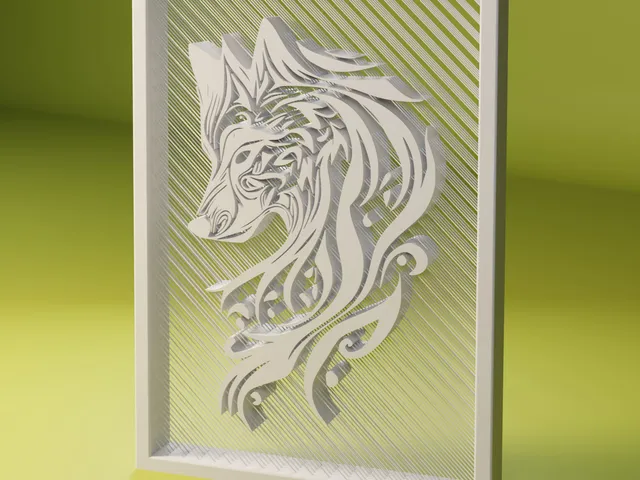 StringArt : "The Wolf"