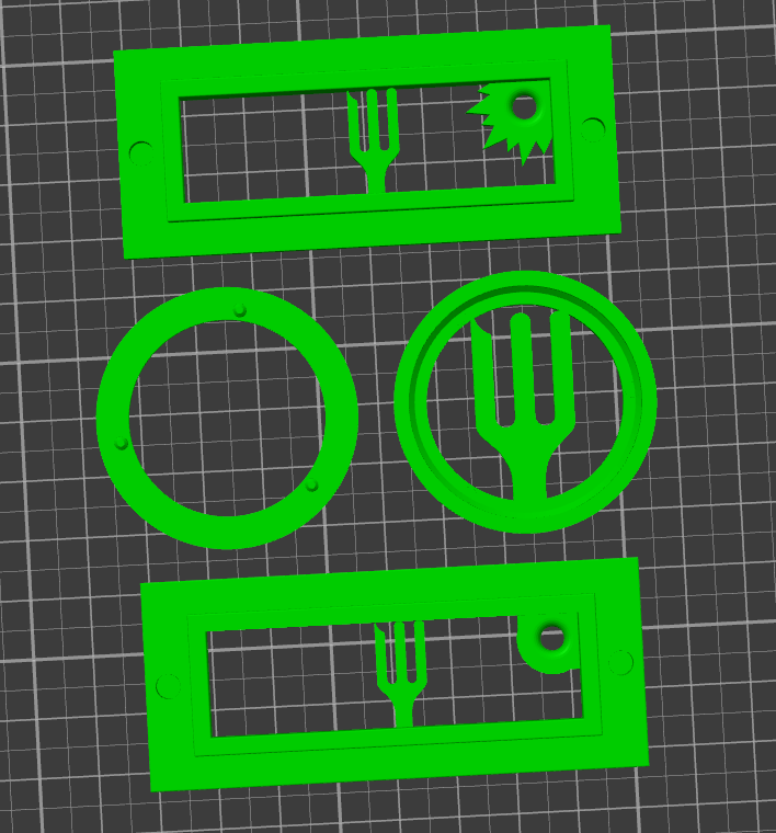 Printers For Ants Salad Fork Enclosure Panel bling by NbdyWnKenobi