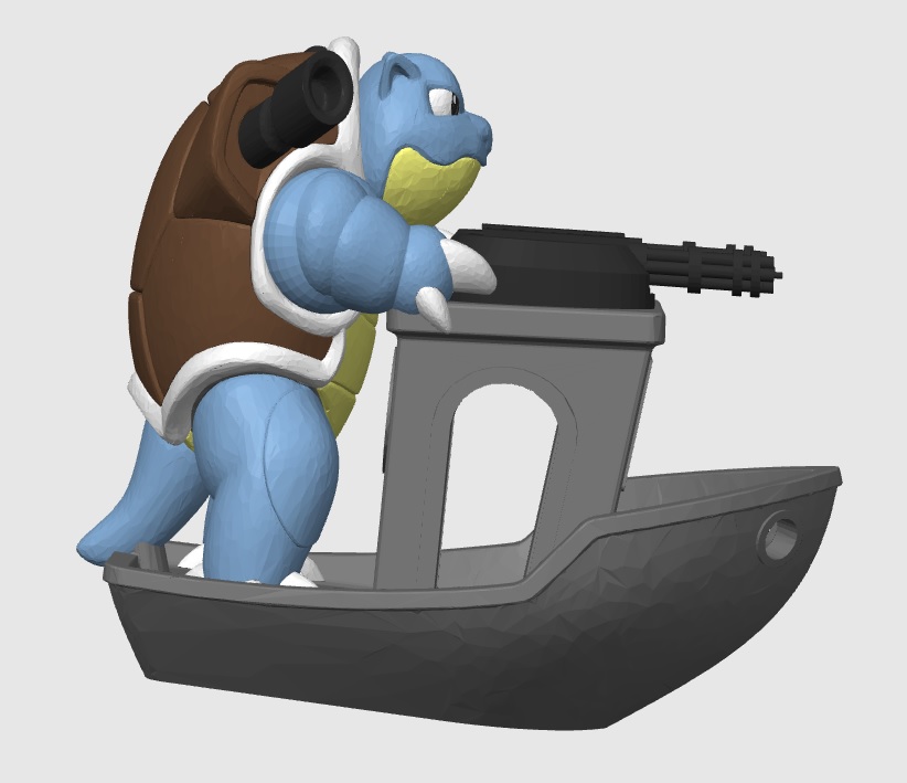 Miniatura 7 do modelo 3D Blastoise Battleship Benchy
