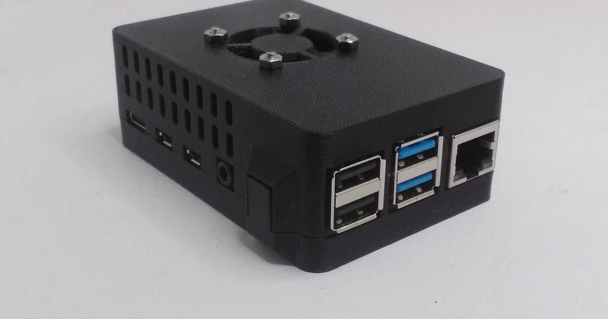 Raspberry Pi 4 case with 30mm fan. by Michael Phillips | Download free ...