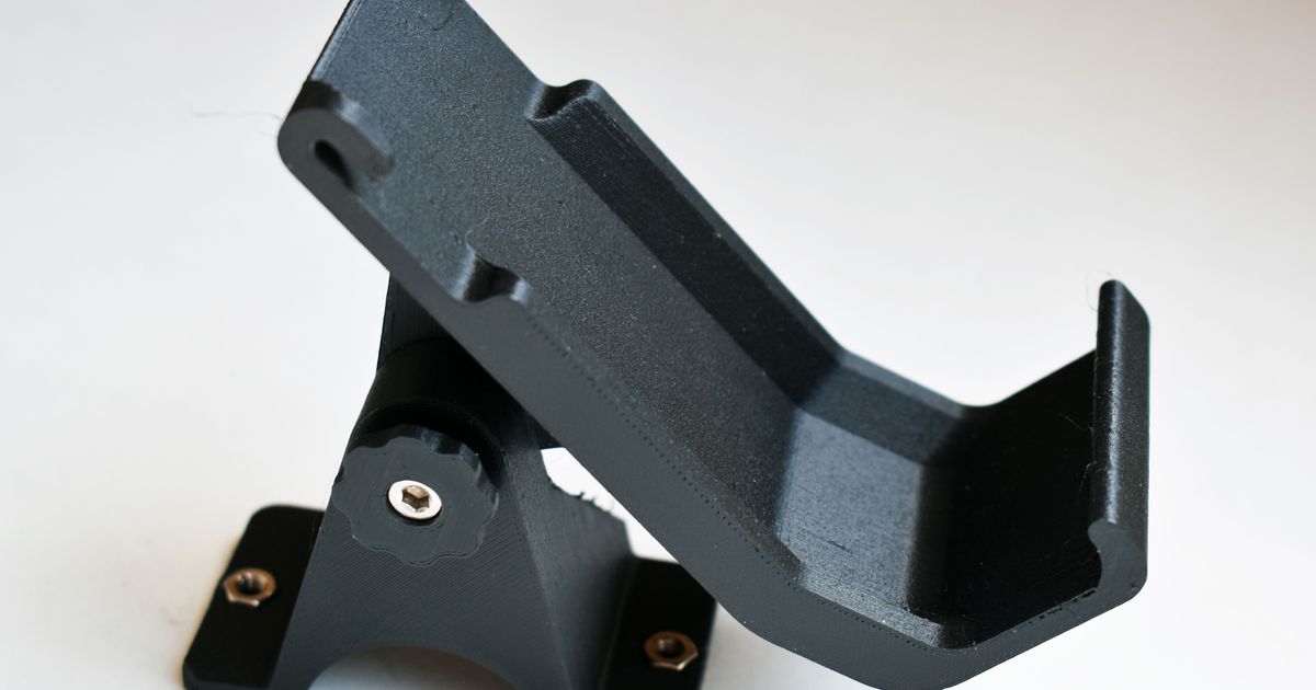 DJI Controller Bicycle Mount by Open Hardware Designs Download free STL model