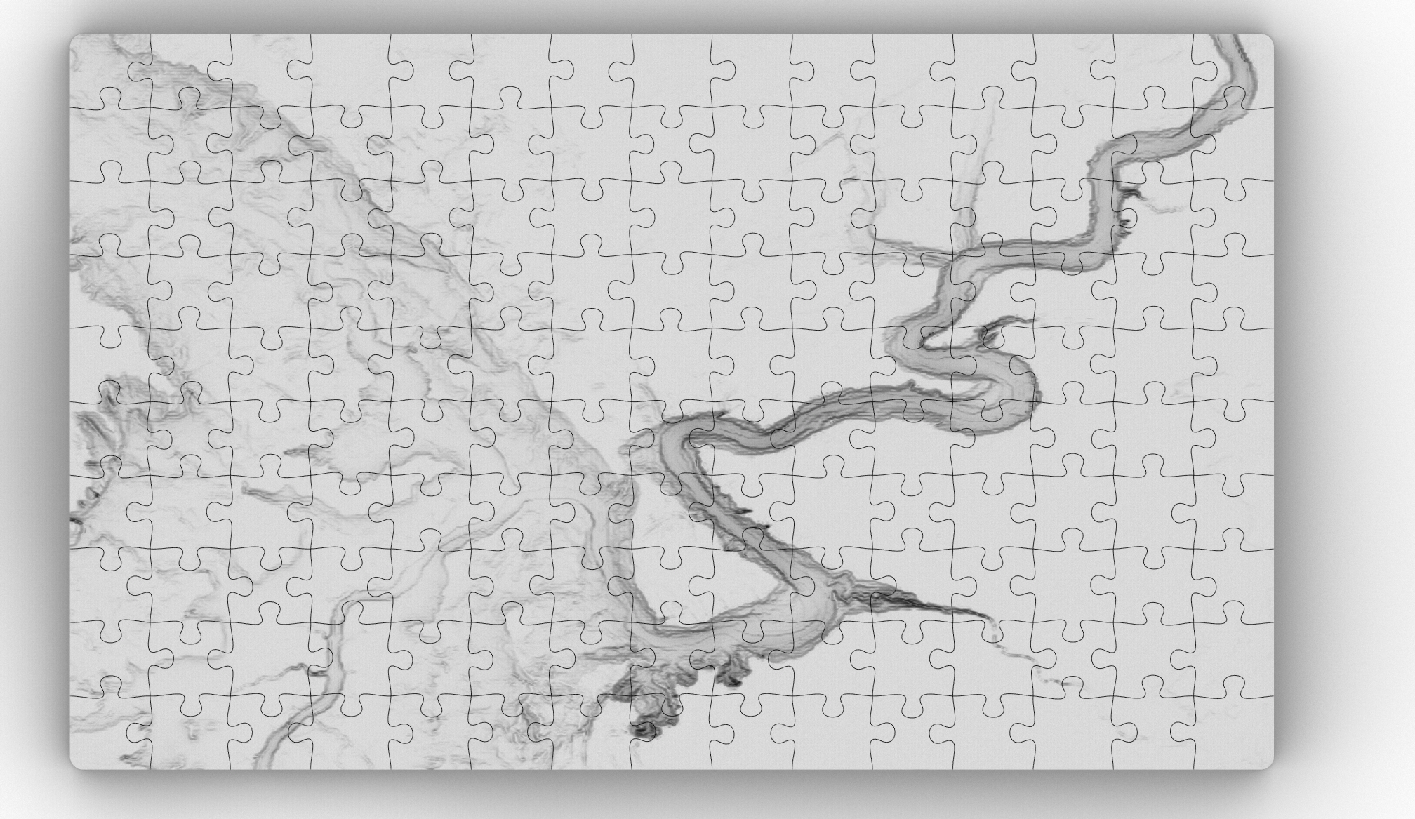 Grand Canyon Terrain Puzzle by androids102 | Download free STL model ...