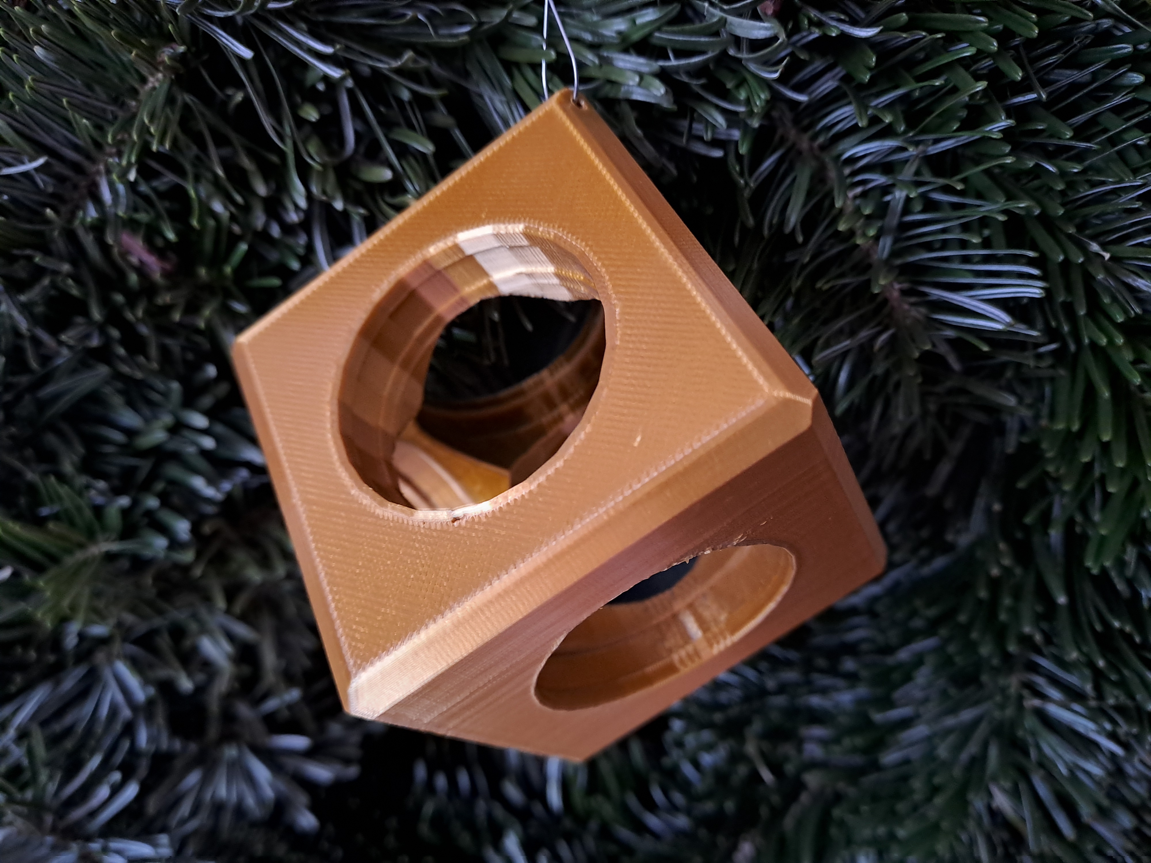 BitBeam Christmas Ornament: The Iconic 1x1 Cube