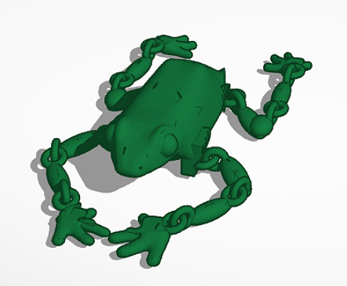 Articulated frog