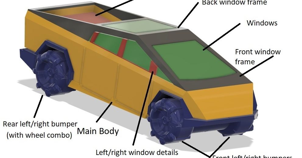 Tesla's Cybertruck da neocrisis Scarica il modello STL gratuito