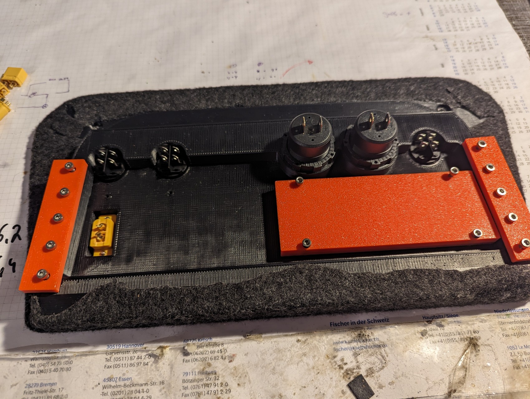 Electric Connection Panel for VW T5 seat base by kumquad | Download ...