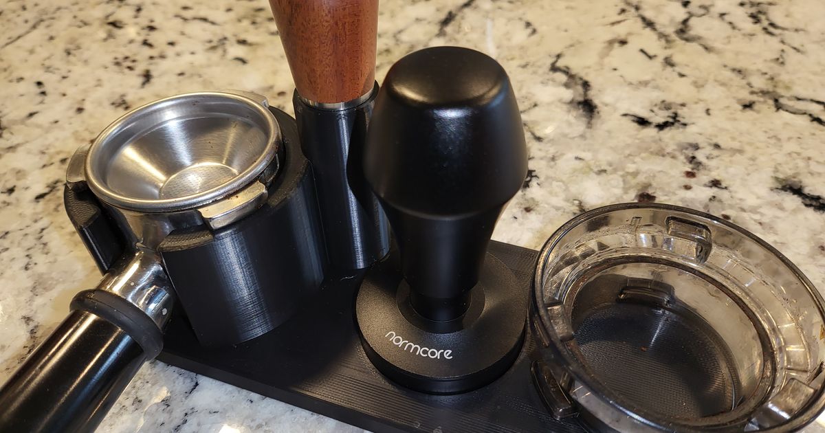 Breville Espresso Tamping Station with Distribution Tool Stand by 993flatsix Download free STL