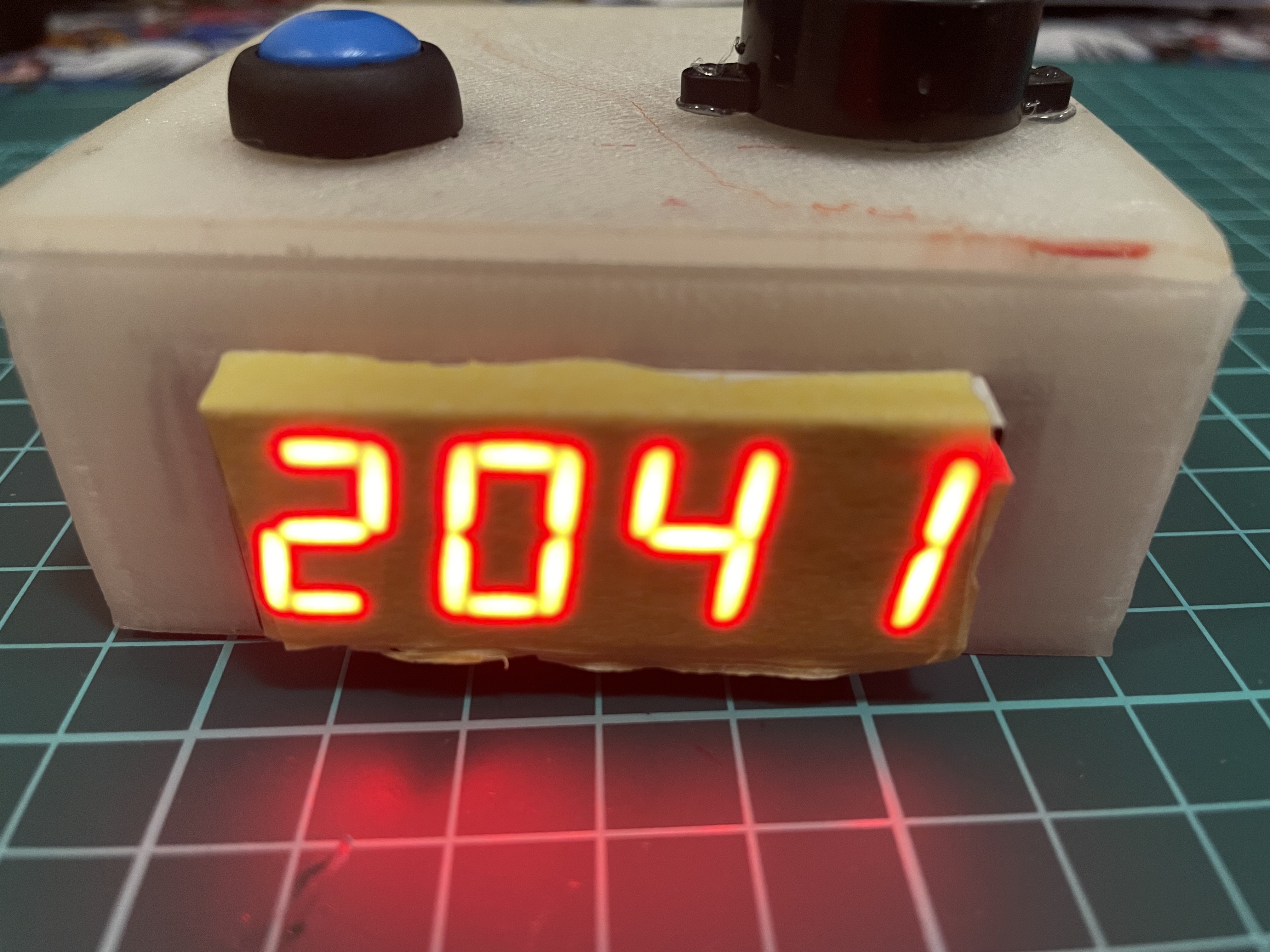 Alarm clock for 4 digit display
