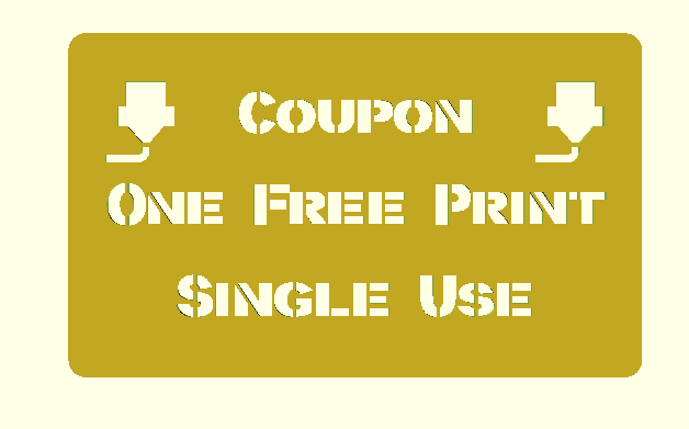 OpenSCAD Customizable Plaque/Coupon
