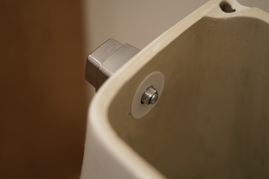 Replacement for Mansfield Toilet model 48 Chrome Push Button Trip Lever