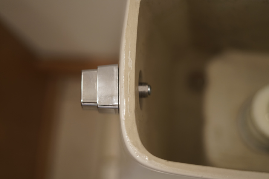 Replacement for Mansfield Toilet model 48 Chrome Push Button Trip Lever