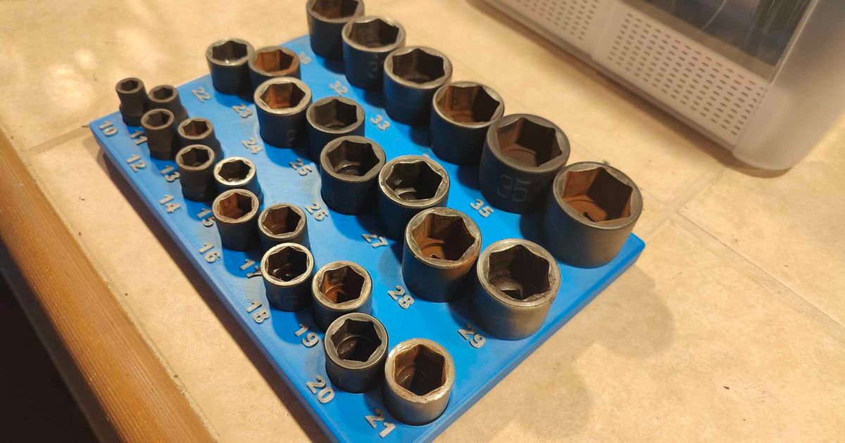 Gridfinity Matco ADV half inch Sockets by Joseph Day Download free