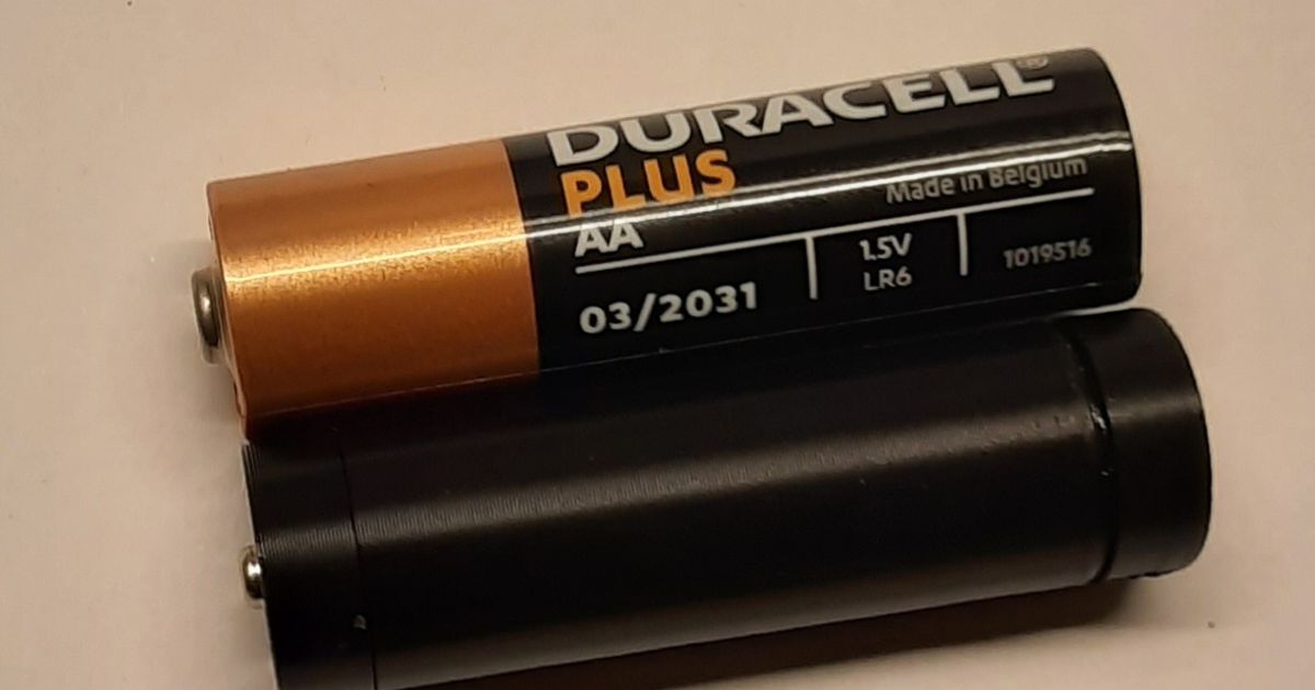 AAA To AA Battery Adapter By Tureilu Download Free STL Model aaa-to-aa-battery-adapter-by-tureilu-download-free-stl-model