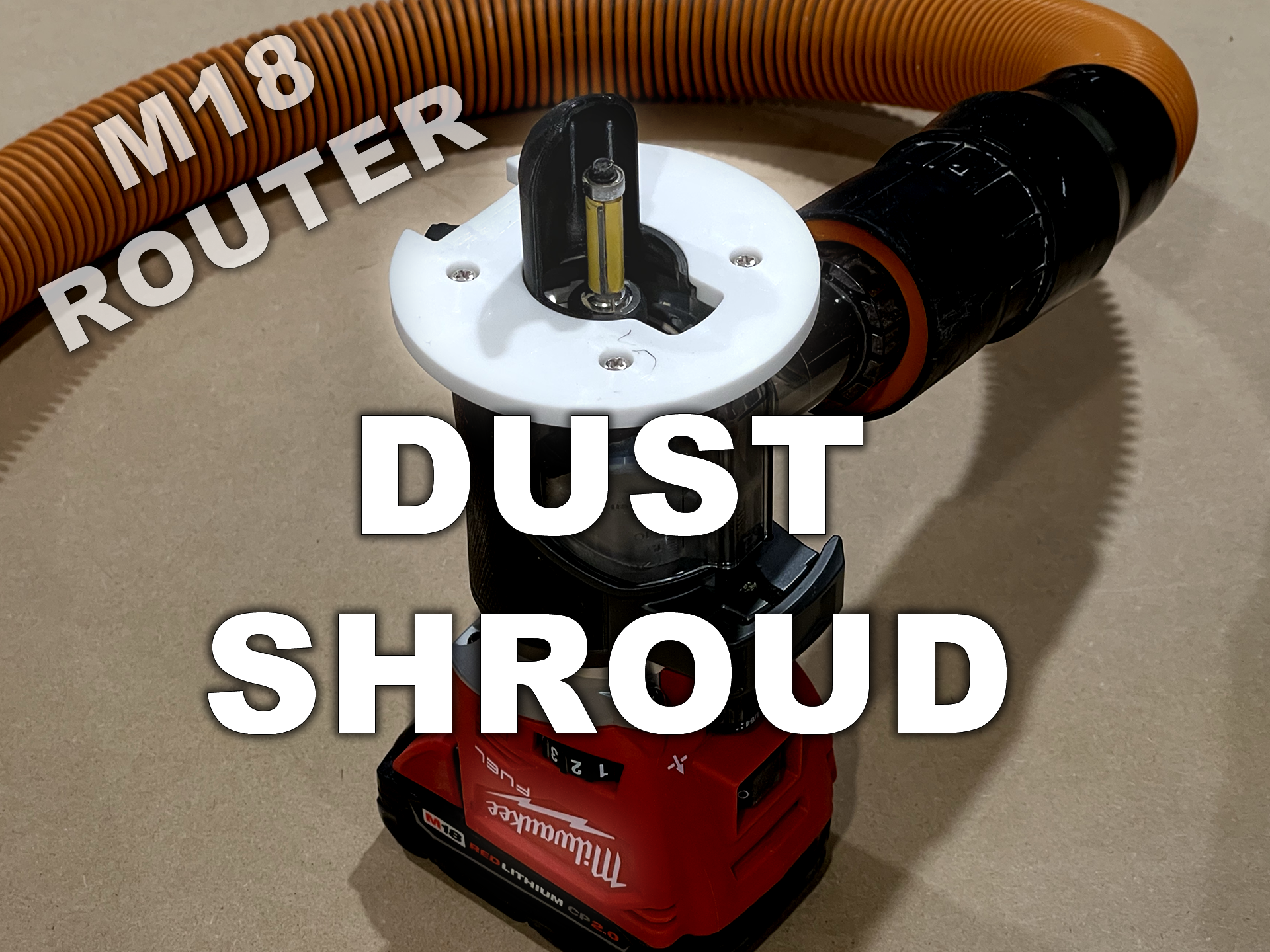Rotatable Dust Shroud for M18 Compact Router