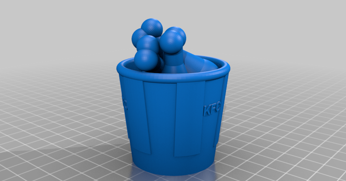 KFC Bucket by Gurīn Download free STL model