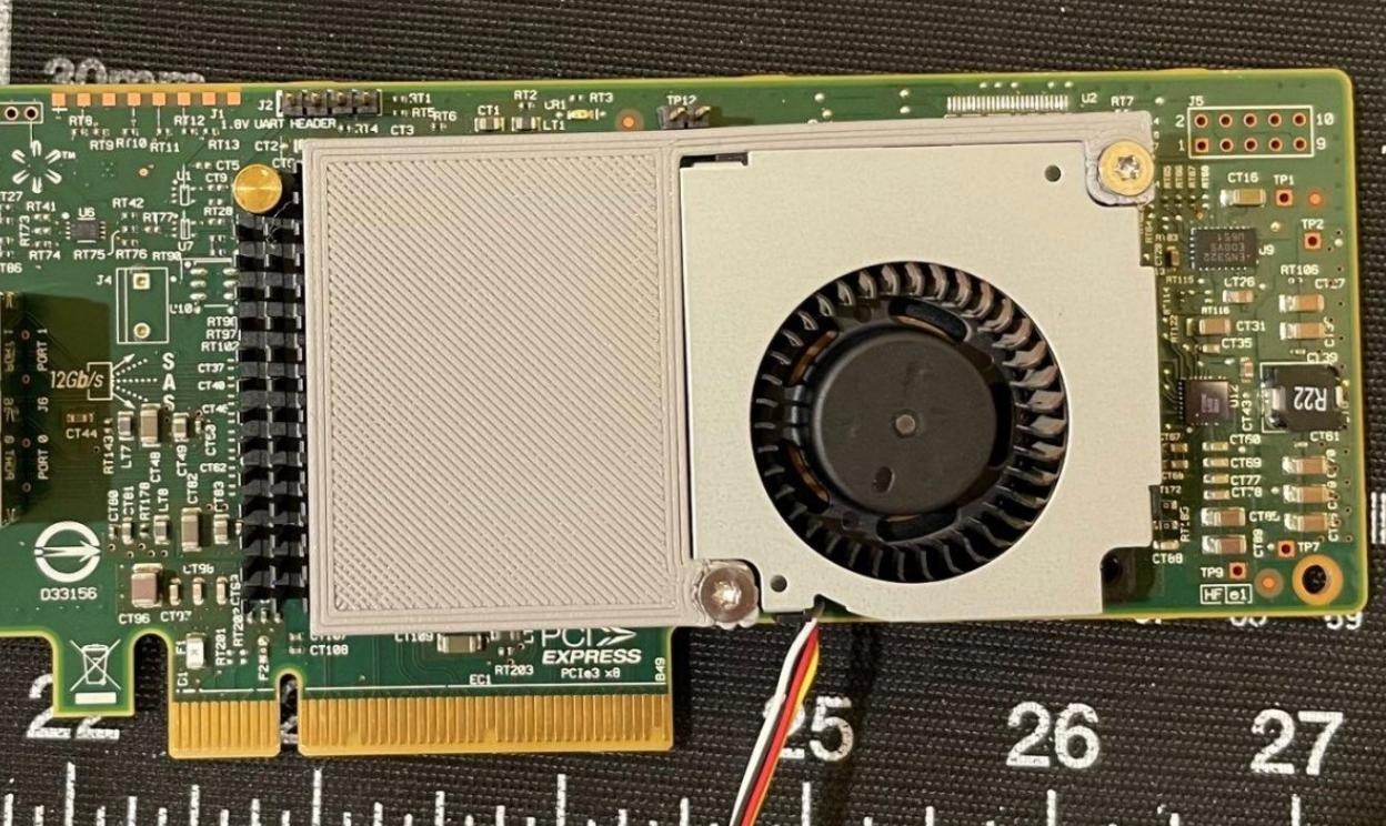 LSI SAS9300-8e blower fan bracket