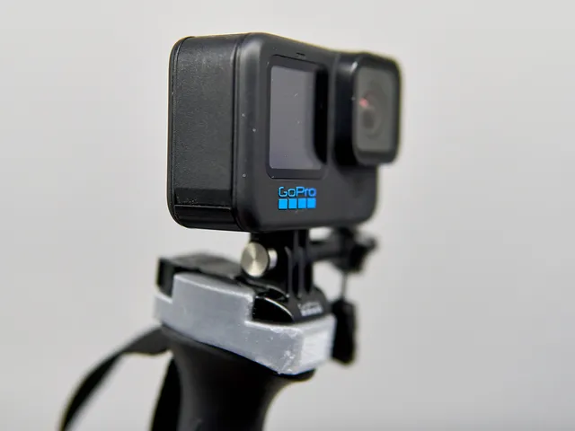 GoPro base fitting for the ski pole