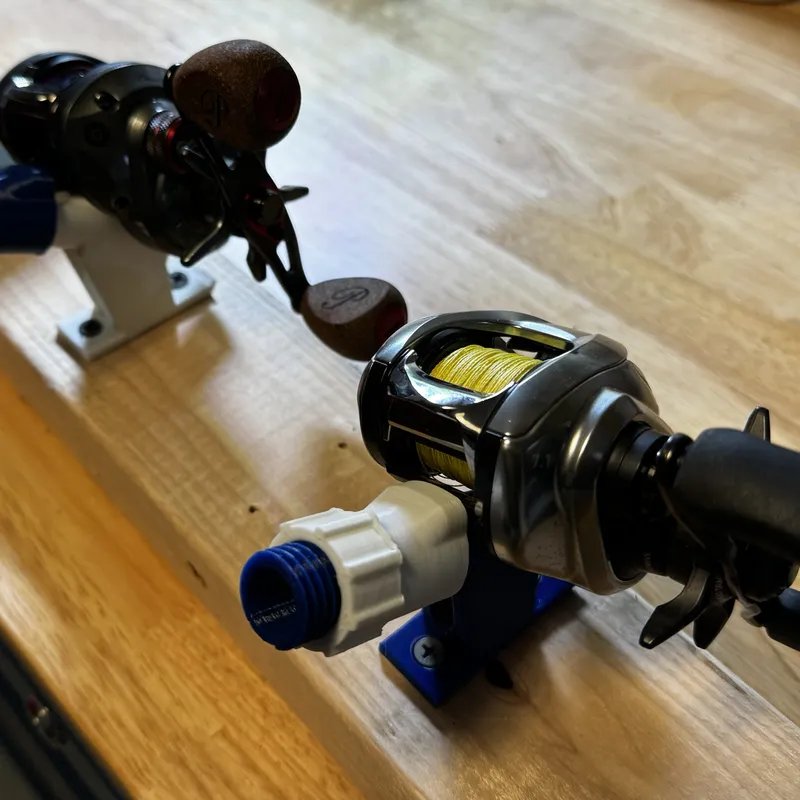 Fishing Reel Wall Mount by b1tshifter, Download free STL model