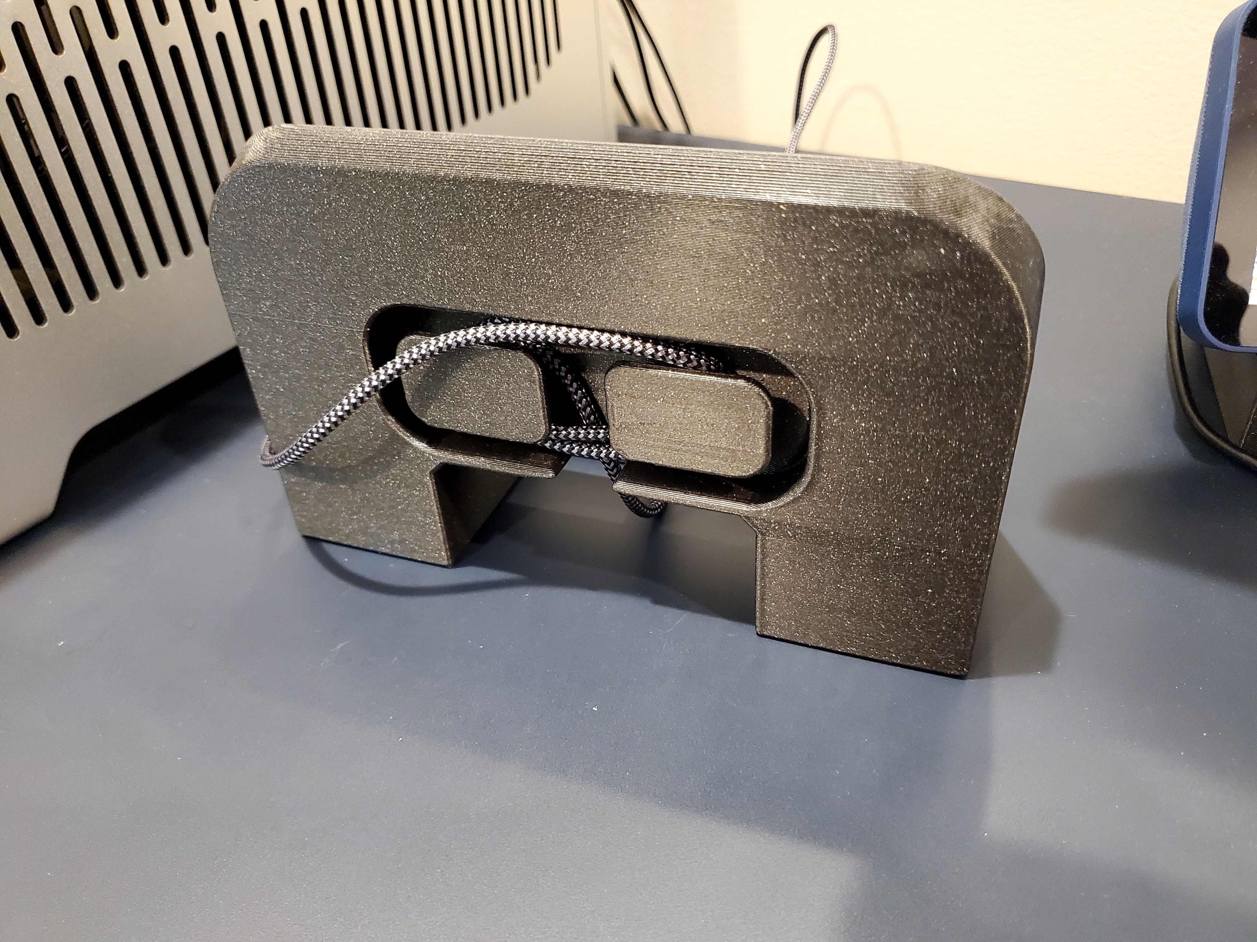 Dual Phone Charger Tray by Download free STL model